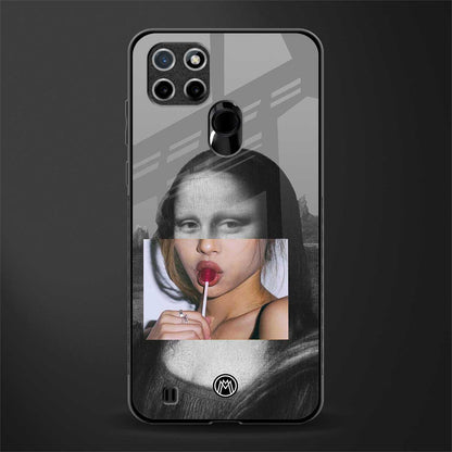 la mona lisa glass case for realme c21 image