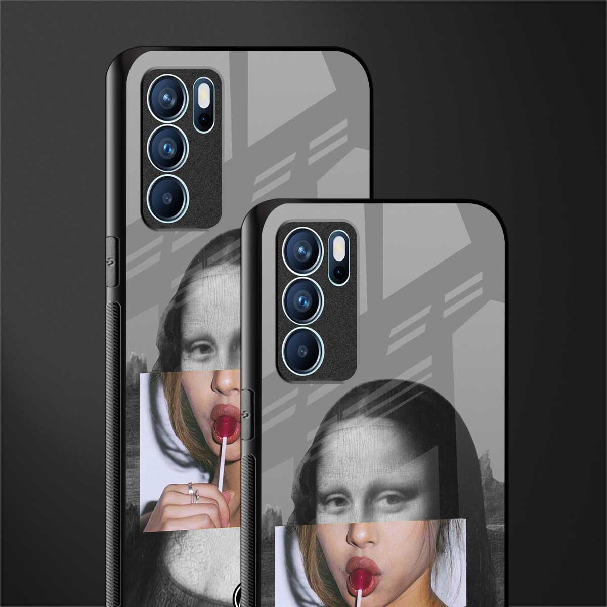 la mona lisa glass case for oppo reno6 5g image-2
