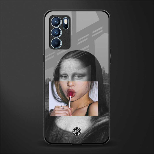 la mona lisa glass case for oppo reno6 5g image