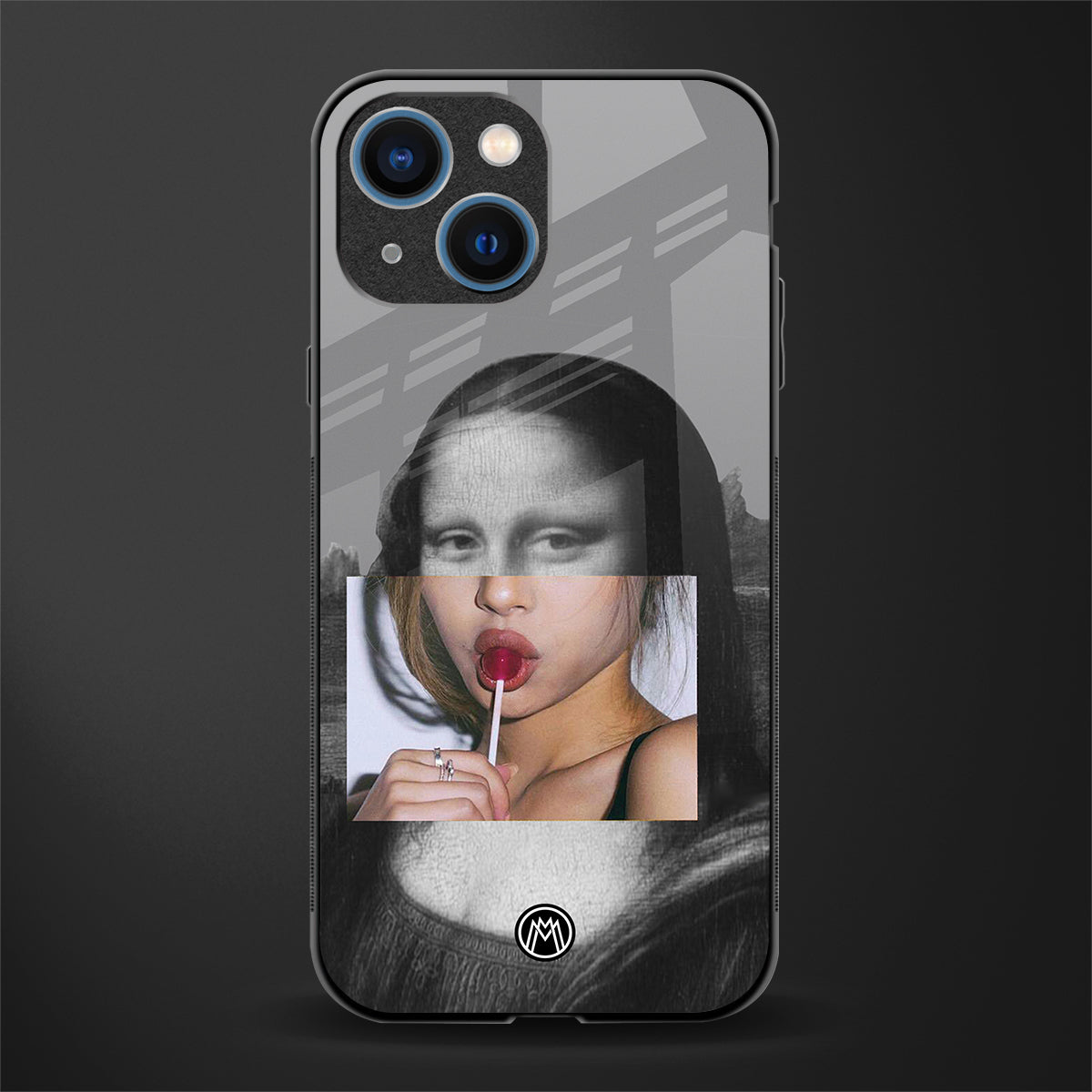 la mona lisa glass case for iphone 13 mini image
