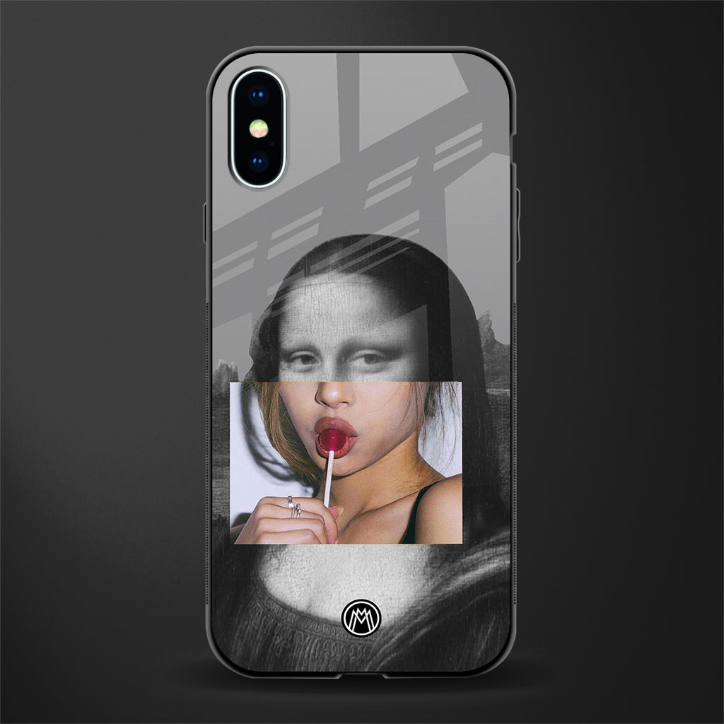 la mona lisa glass case for iphone xs image