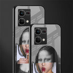 la mona lisa back phone cover | glass case for oppo f21 pro 4g