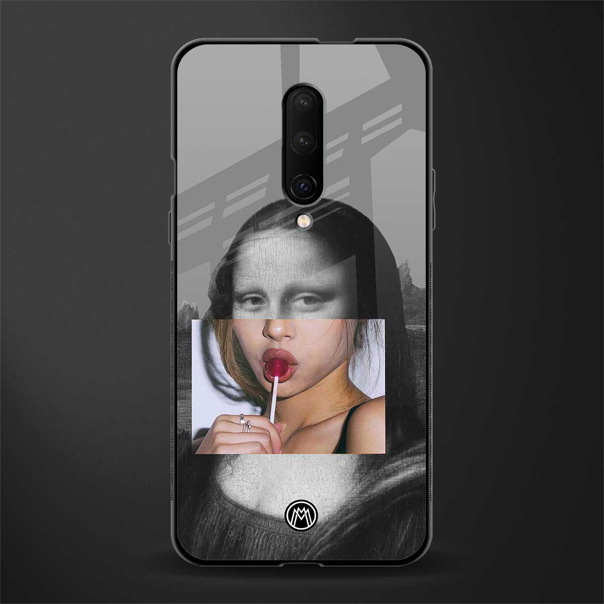 la mona lisa glass case for oneplus 7 pro image