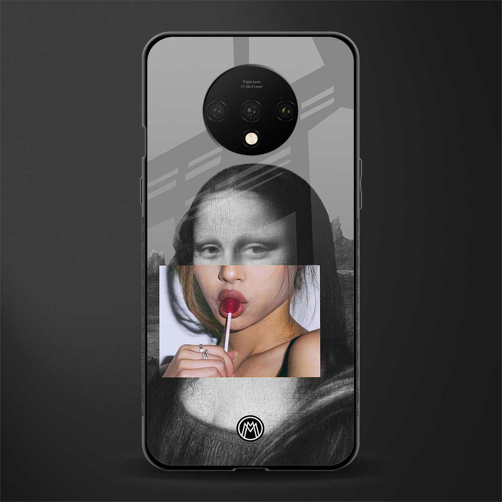 la mona lisa glass case for oneplus 7t image