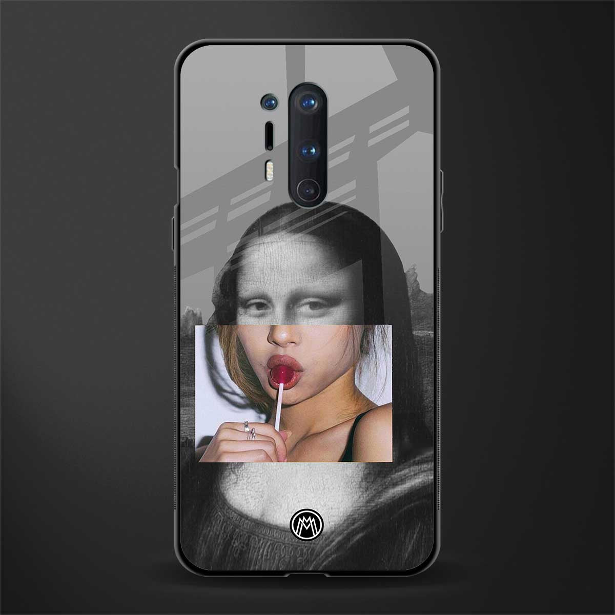 la mona lisa glass case for oneplus 8 pro image