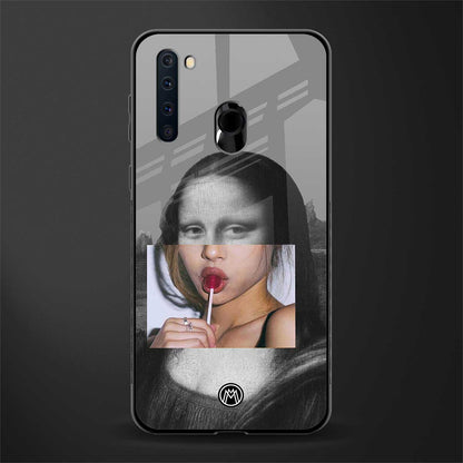 la mona lisa glass case for samsung a21 image