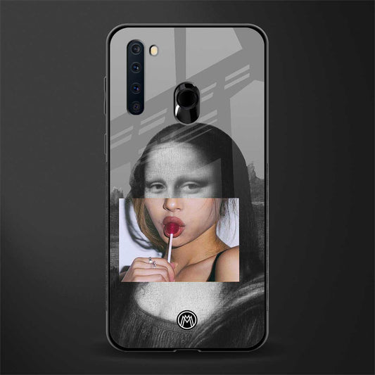 la mona lisa glass case for samsung a21 image