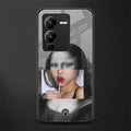 la mona lisa back phone cover | glass case for vivo v25 pro 5g