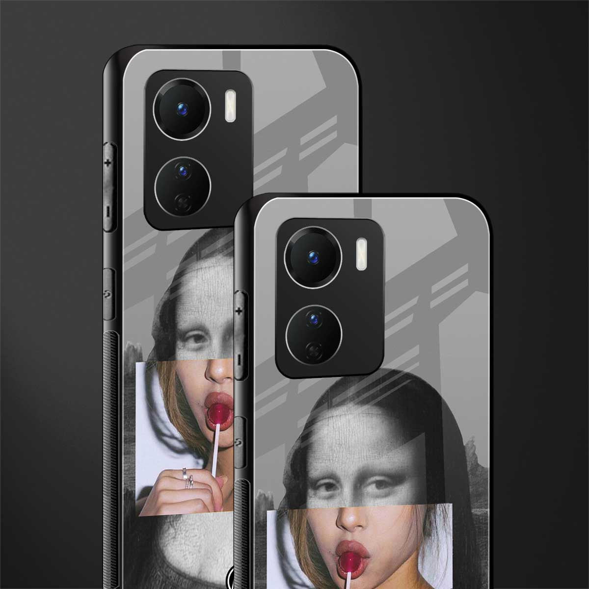 la mona lisa back phone cover | glass case for vivo y16