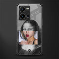 la mona lisa back phone cover | glass case for vivo y35 4g