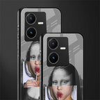la mona lisa back phone cover | glass case for vivo y22