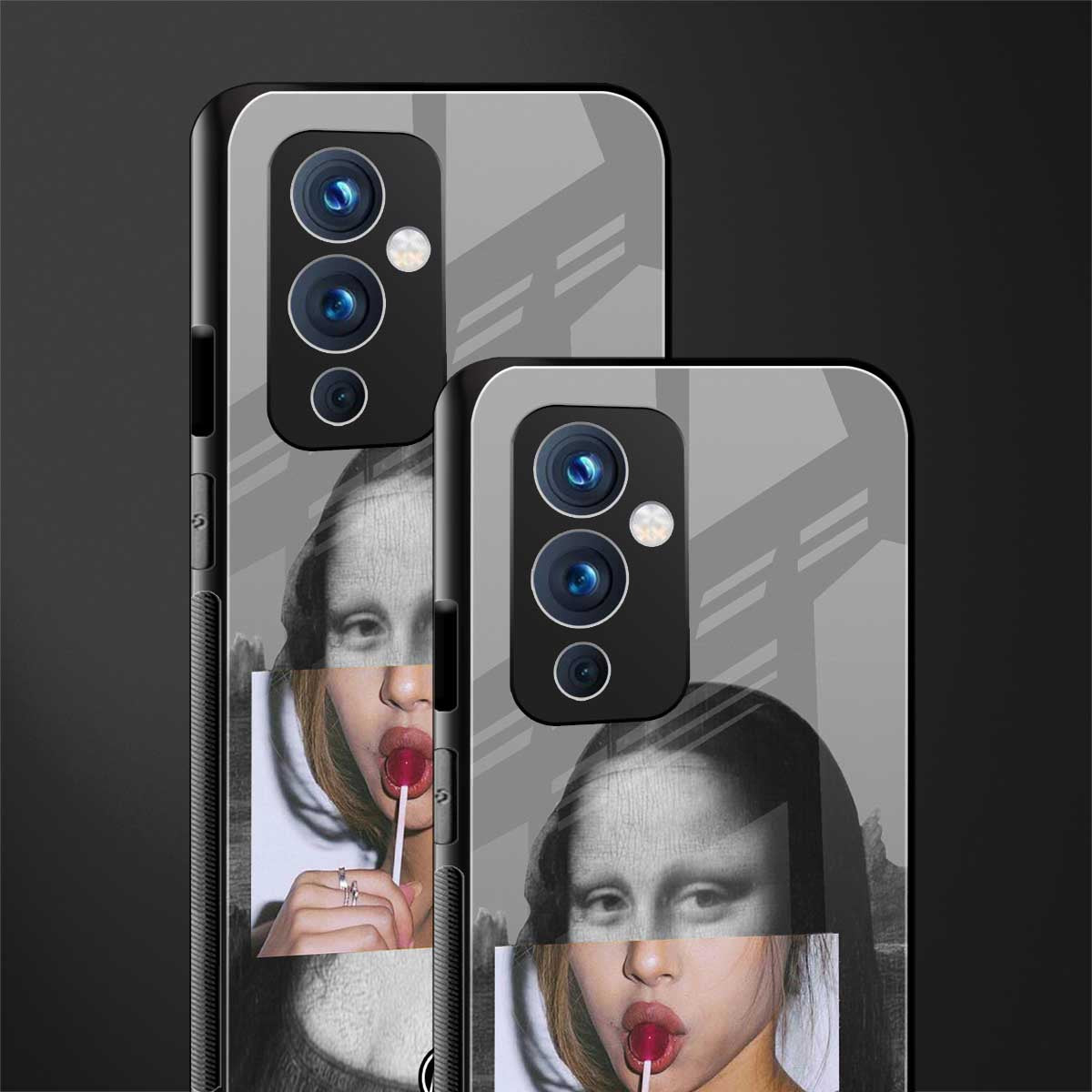 la mona lisa back phone cover | glass case for oneplus 9