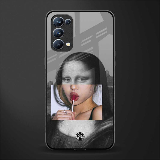 la mona lisa back phone cover | glass case for oppo reno 5