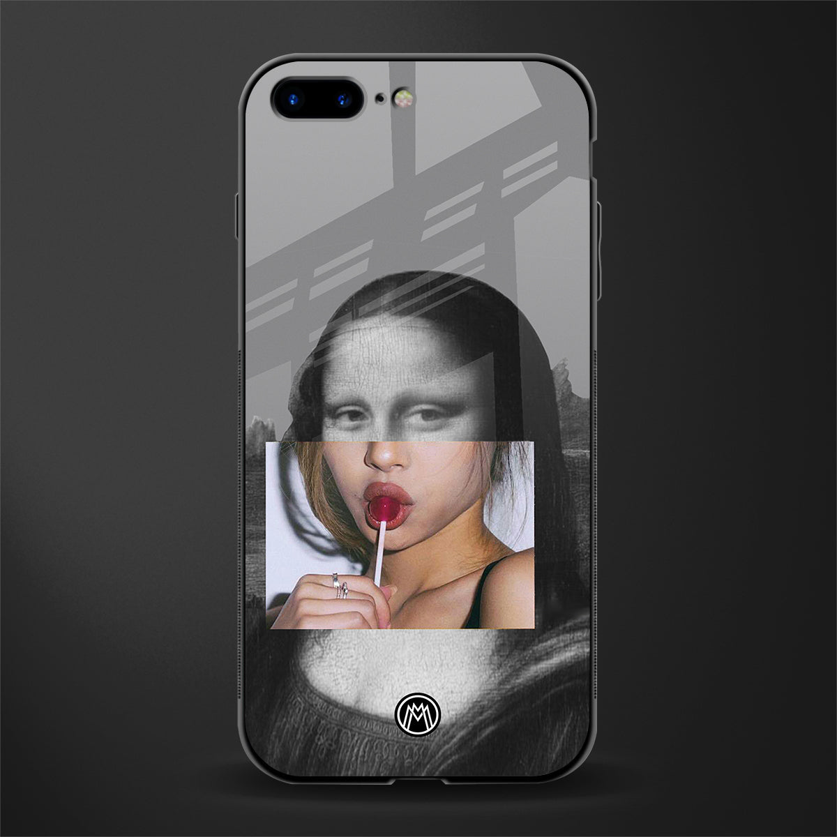 la mona lisa glass case for iphone 8 plus image
