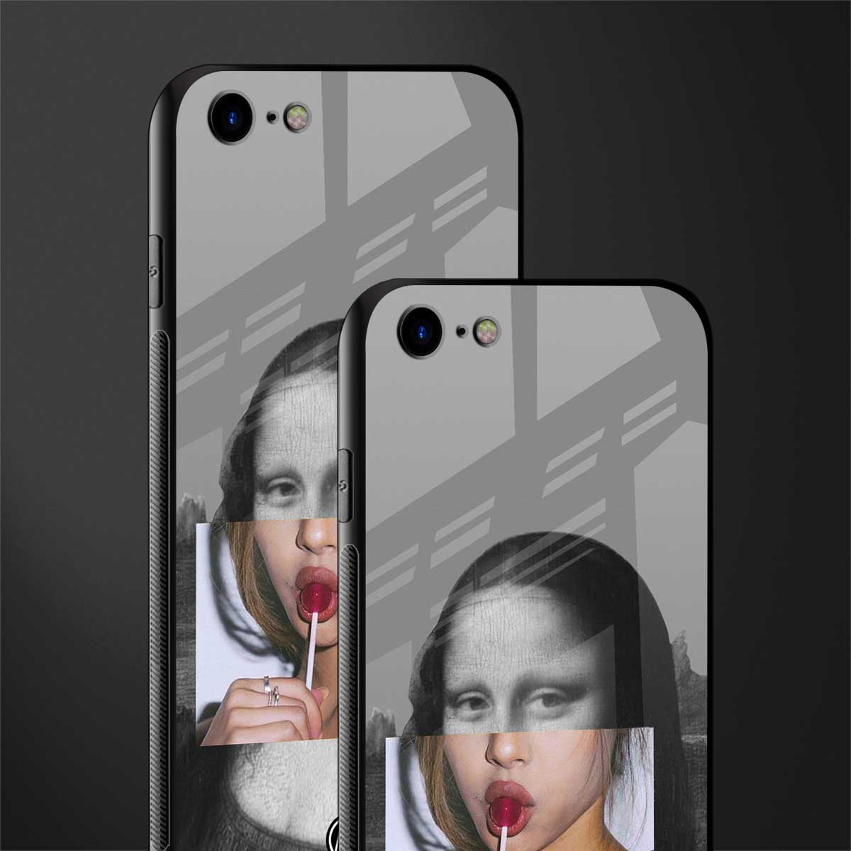 la mona lisa glass case for iphone 8 image-2