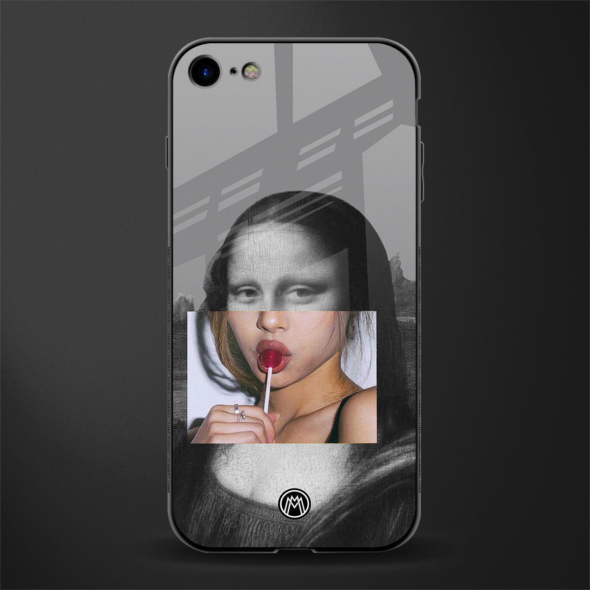 la mona lisa glass case for iphone se 2020 image
