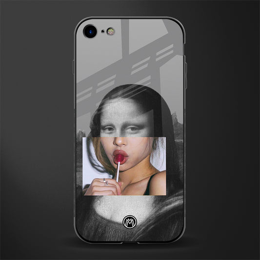 la mona lisa glass case for iphone 8 image