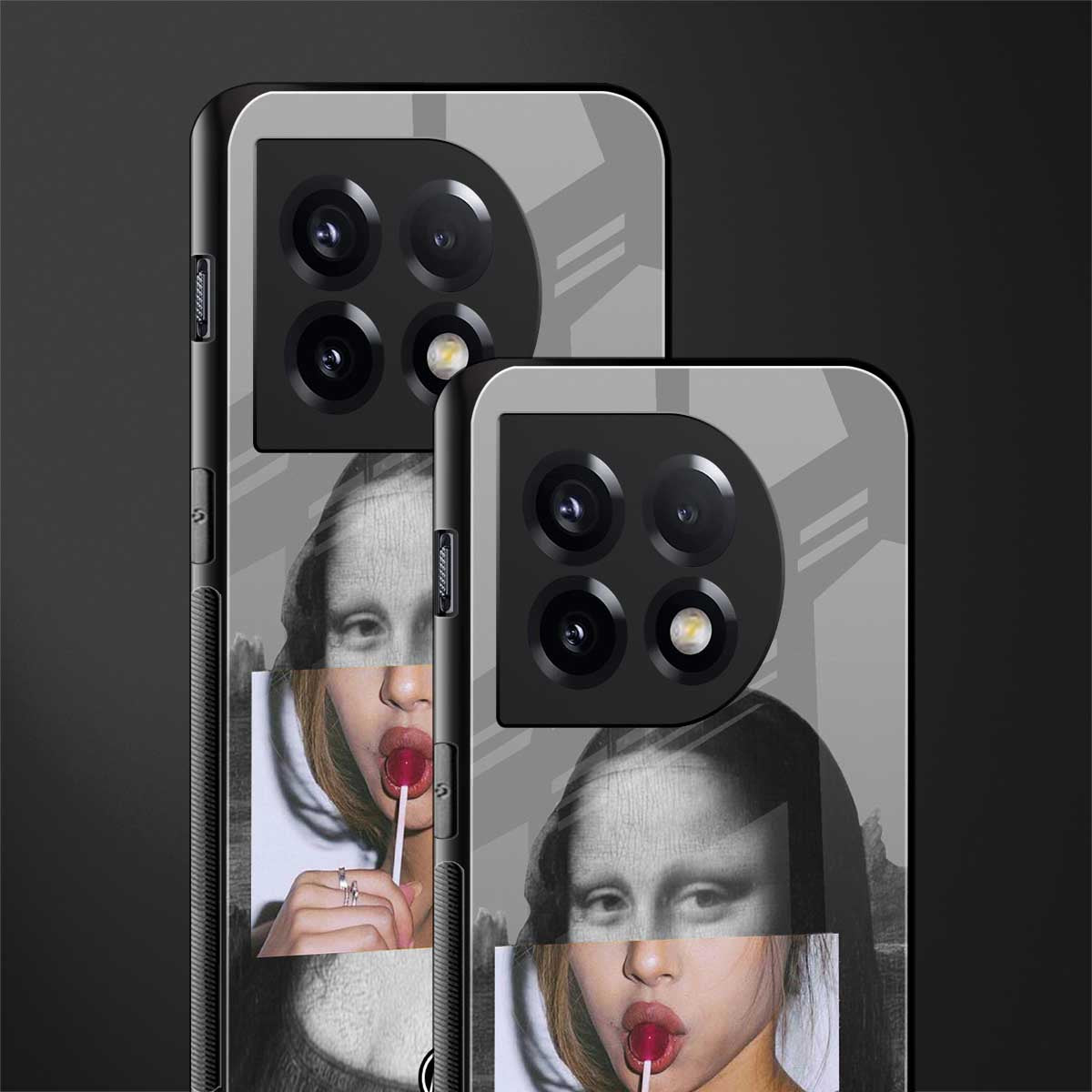 la mona lisa back phone cover | glass case for oneplus 11