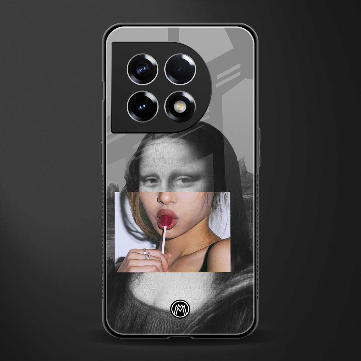 la mona lisa back phone cover | glass case for oneplus 11