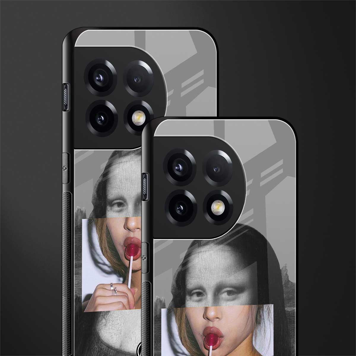 la mona lisa back phone cover | glass case for oneplus 11r