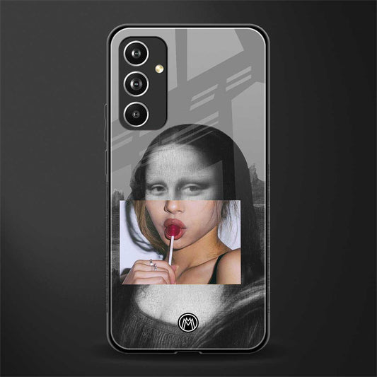 la mona lisa back phone cover | glass case for samsung galaxy a54 5g