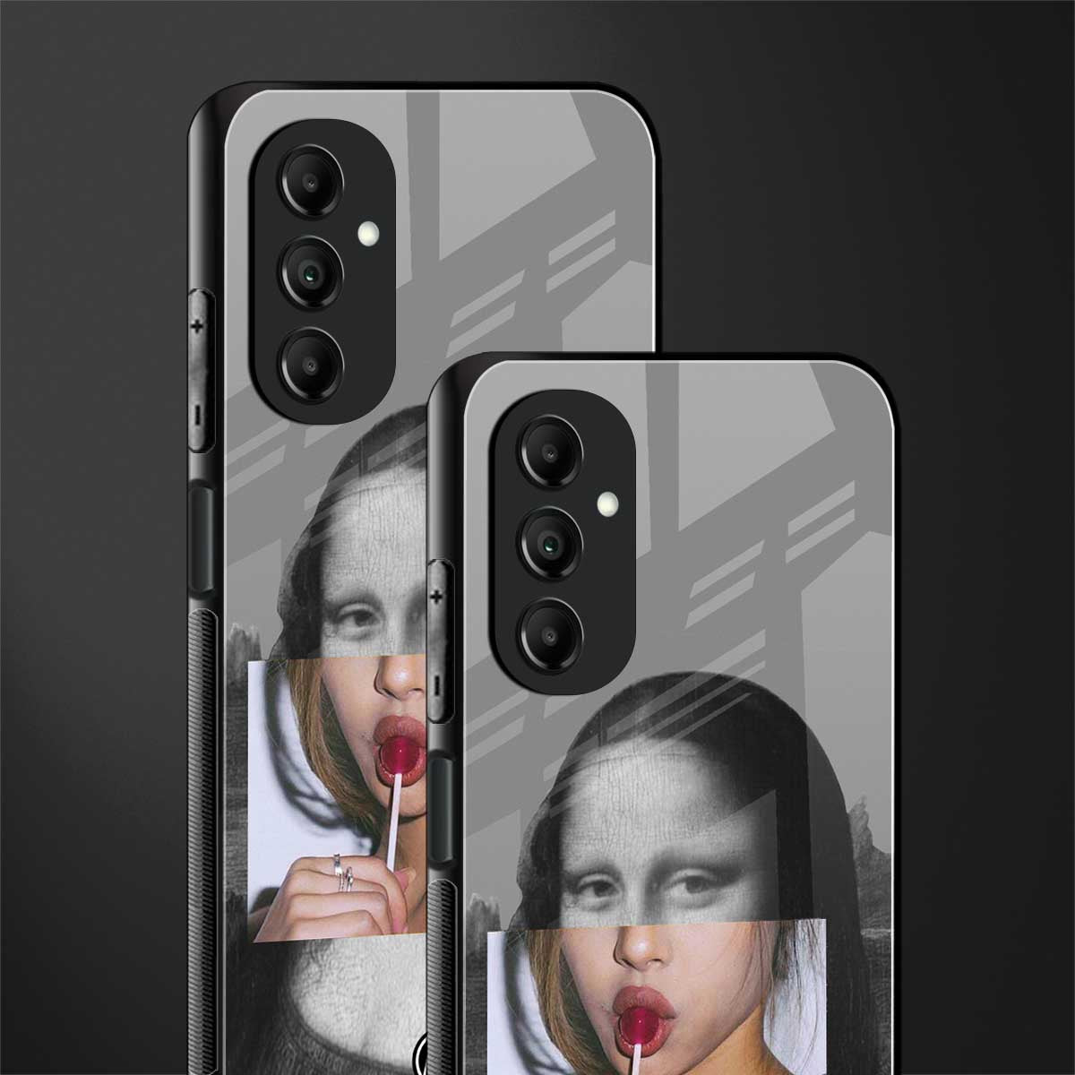 la mona lisa back phone cover | glass case for samsung galaxy a14 5g