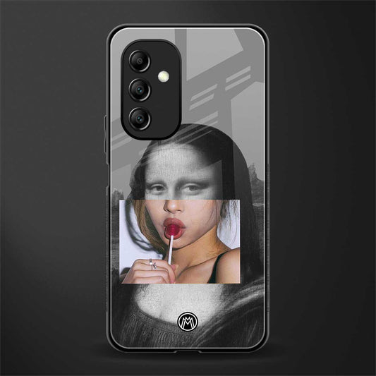 la mona lisa back phone cover | glass case for samsung galaxy a14 5g