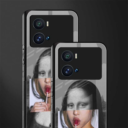 la mona lisa back phone cover | glass case for iQOO 9 Pro