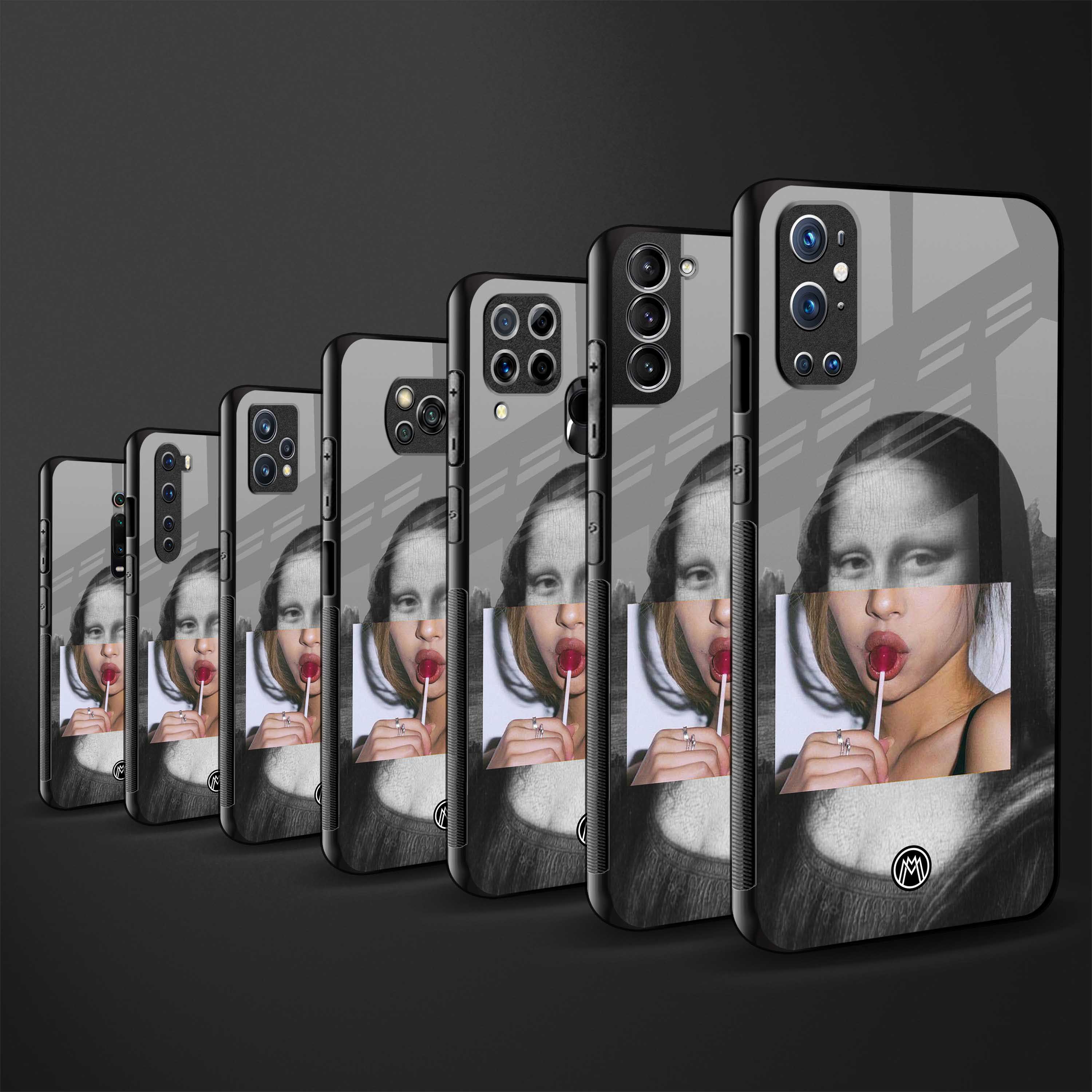 la mona lisa glass case for mi 11 lite image-3