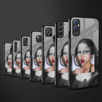 la mona lisa glass case for oppo f19 pro image-3