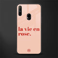 la vie en rose quote glass case for realme narzo 20a image
