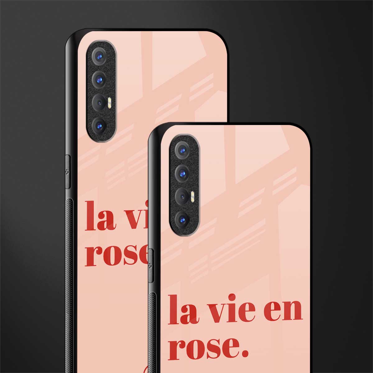 la vie en rose quote glass case for oppo reno 3 pro image-2