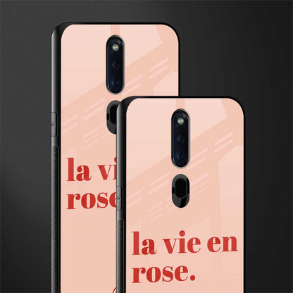 la vie en rose quote glass case for oppo f11 pro image-2