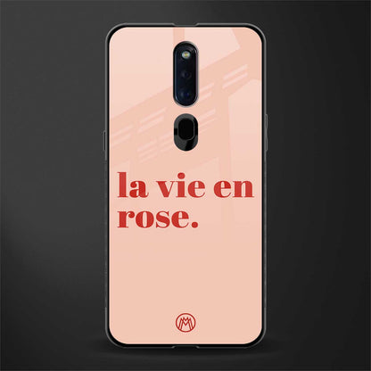 la vie en rose quote glass case for oppo f11 pro image