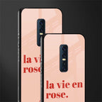 la vie en rose quote glass case for vivo v17 pro image-2