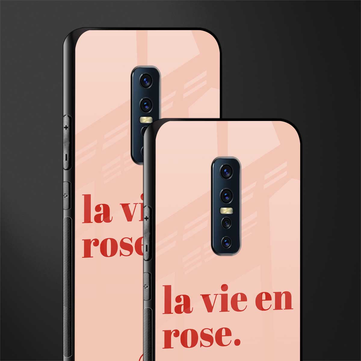la vie en rose quote glass case for vivo v17 pro image-2
