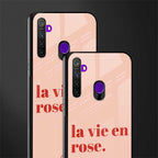 la vie en rose quote glass case for realme narzo 10 image-2