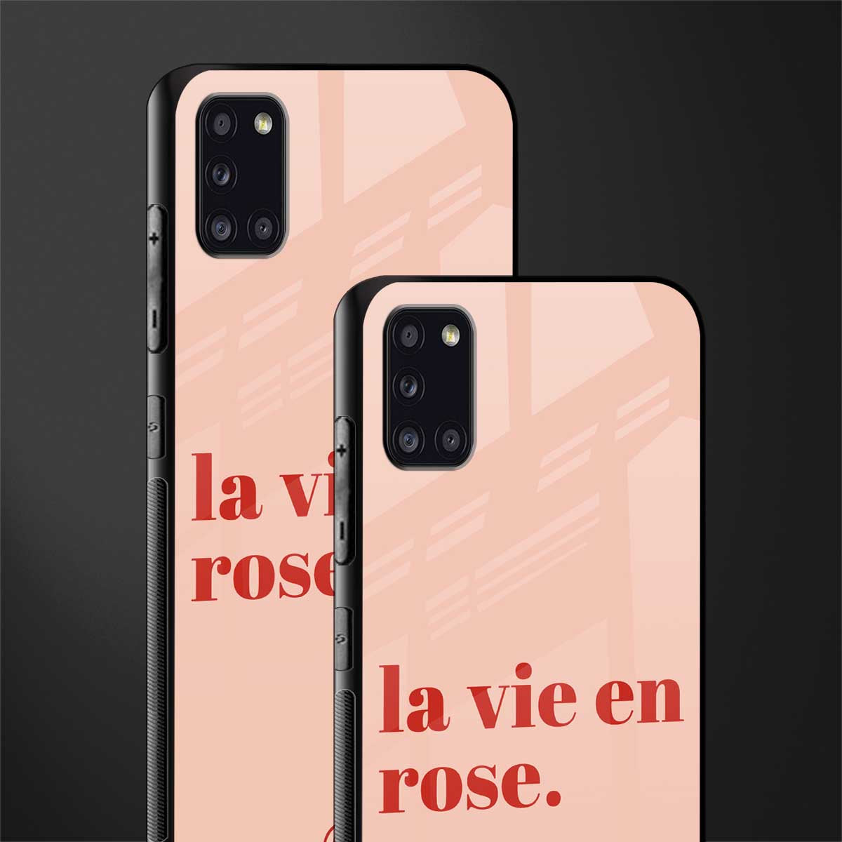 la vie en rose quote glass case for samsung galaxy a31 image-2