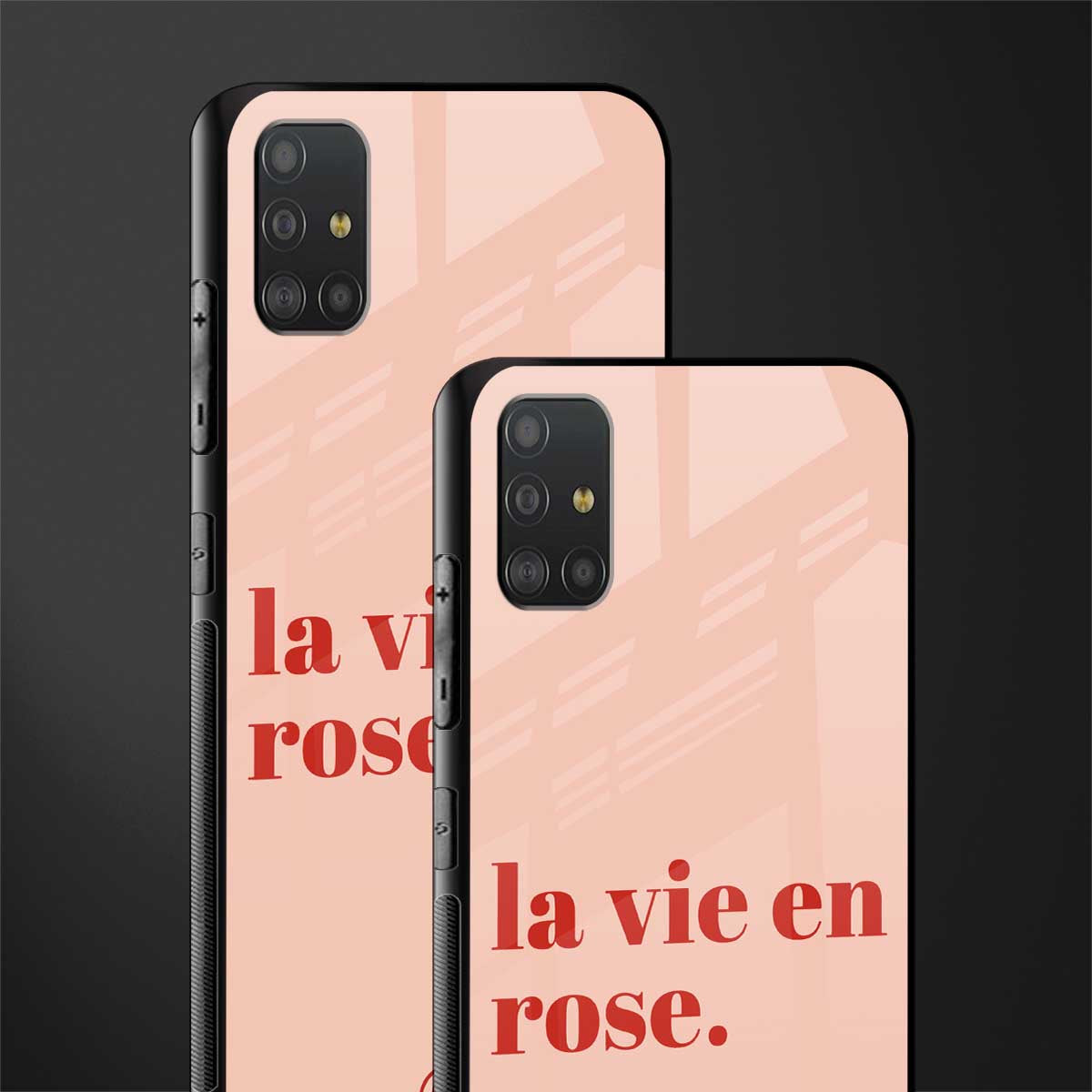 la vie en rose quote glass case for samsung galaxy a51 image-2