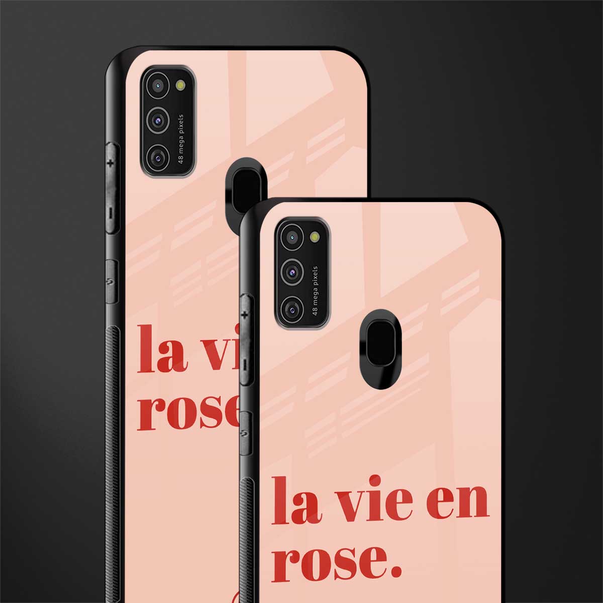 la vie en rose quote glass case for samsung galaxy m30s image-2