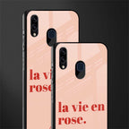 la vie en rose quote glass case for samsung galaxy a20 image-2