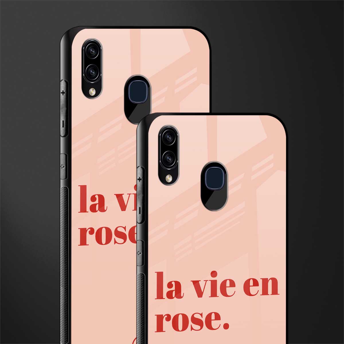 la vie en rose quote glass case for samsung galaxy a20 image-2