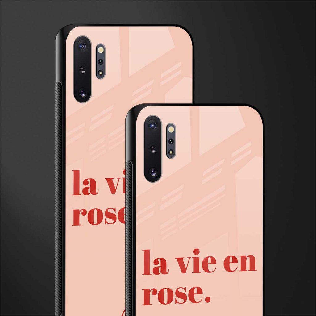 la vie en rose quote glass case for samsung galaxy note 10 plus image-2