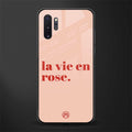 la vie en rose quote glass case for samsung galaxy note 10 plus image