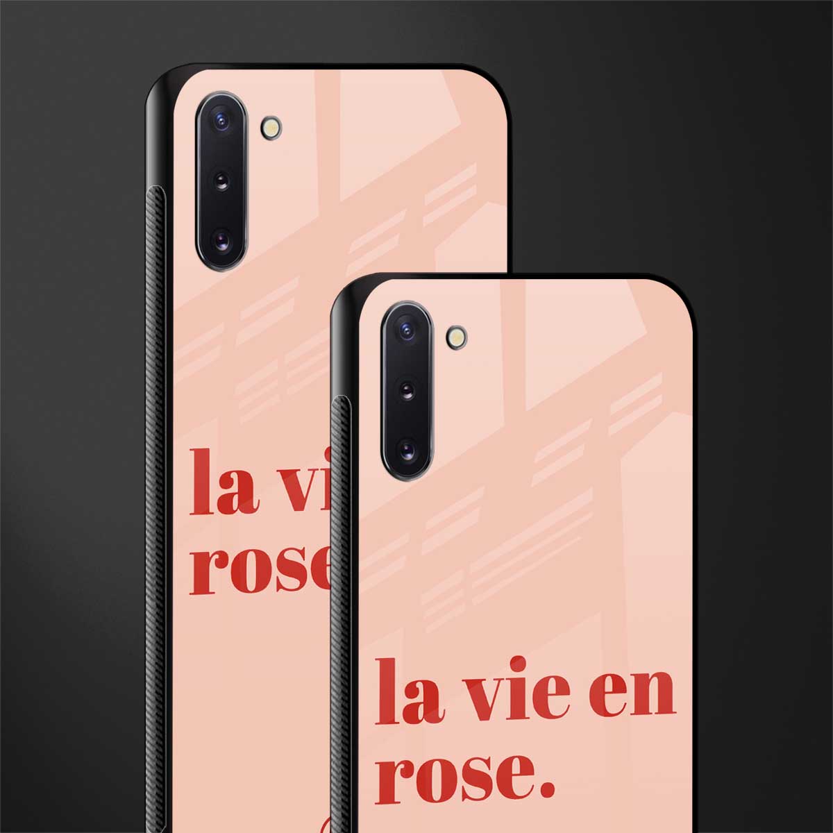 la vie en rose quote glass case for samsung galaxy note 10 image-2