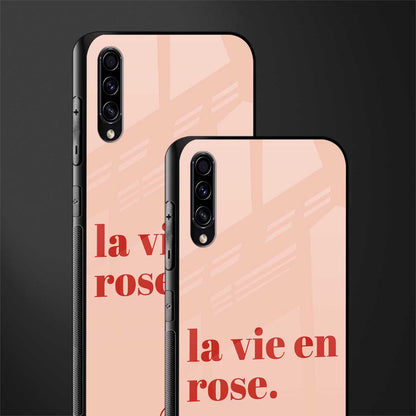 la vie en rose quote glass case for samsung galaxy a70 image-2