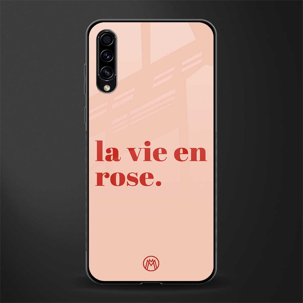 la vie en rose quote glass case for samsung galaxy a70 image