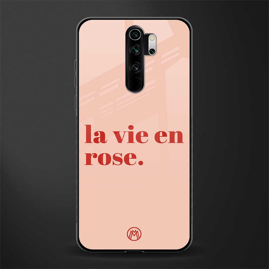 la vie en rose quote glass case for redmi note 8 pro image