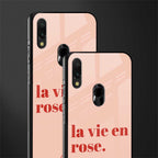 la vie en rose quote glass case for redmi note 7s image-2