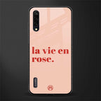 la vie en rose quote glass case for mi a3 redmi a3 image